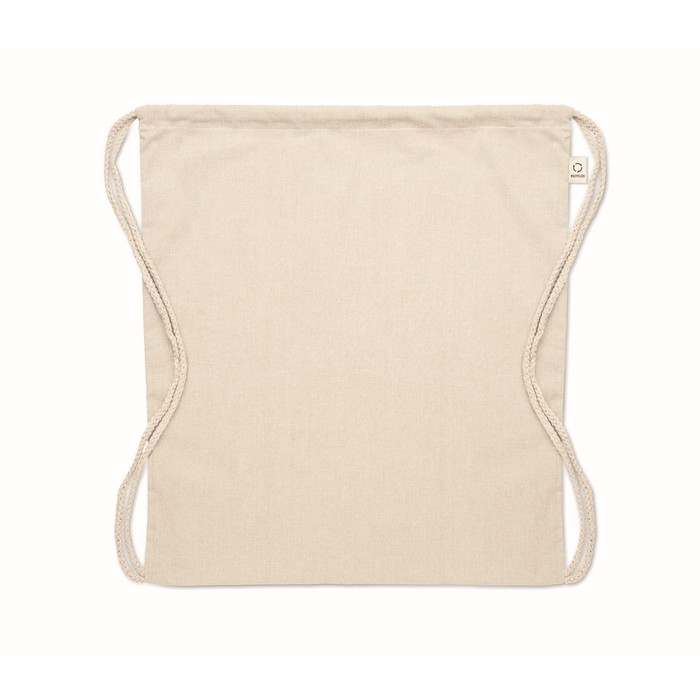 Reklámajándék | Cabetri Újrah. 140g húzózsinóros táska, bézs