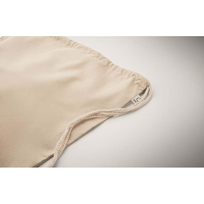 Reklámajándék | Cabetri Újrah. 140g húzózsinóros táska, bézs