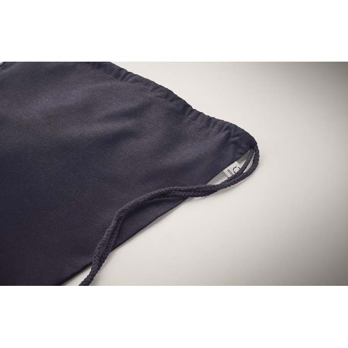 Reklámajándék | Cabetri Colour Újrah. 140g húzózsinóros táska, kék