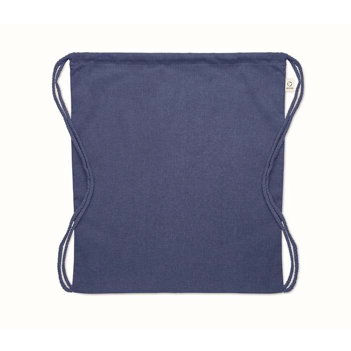 Reklámajándék | Cabetri Colour Újrah. 140g húzózsinóros táska, kék