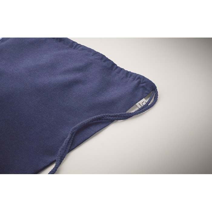 Reklámajándék | Cabetri Colour Újrah. 140g húzózsinóros táska, kék