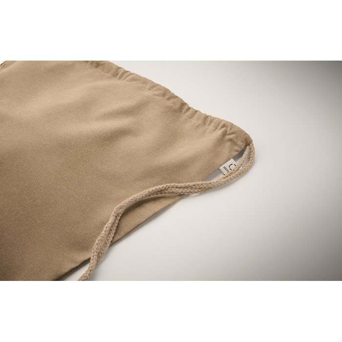 Reklámajándék | Cabetri Colour Újrah. 140g húzózsinóros táska, natúr