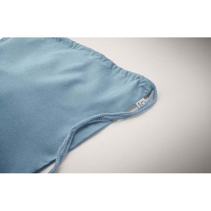 Reklámajándék | Cabetri Colour Újrah. 140g húzózsinóros táska, zöld