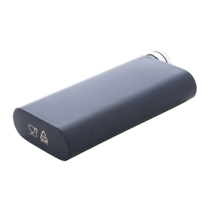 Reklámajándék | Cabot újrahasznosított rozsdamentes acél flaska, sötét kék