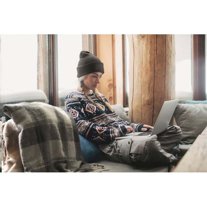 Reklámajándék | Capnit Uniszex sapka RPET poliészter, fekete