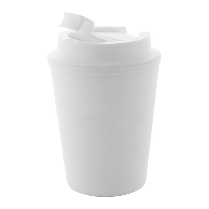 Reklámajándék | Cappulu RPP thermo pohár, fehér, 300 ml