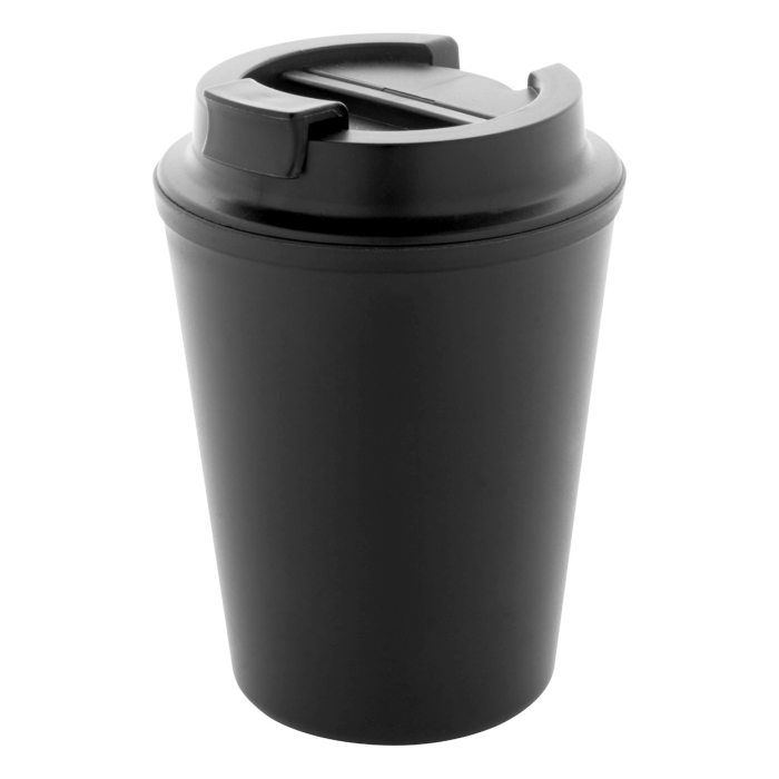 Reklámajándék | Cappulu RPP thermo pohár, fekete, 300 ml