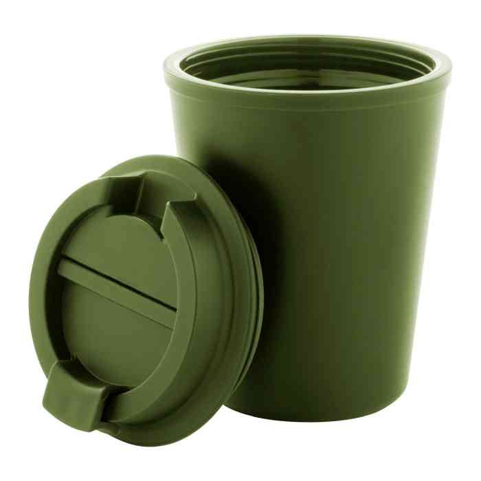 Reklámajándék | Cappulu RPP thermo pohár, zöld, 300 ml