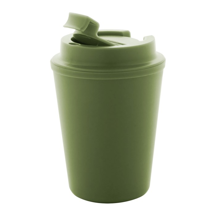 Reklámajándék | Cappulu RPP thermo pohár, zöld, 300 ml