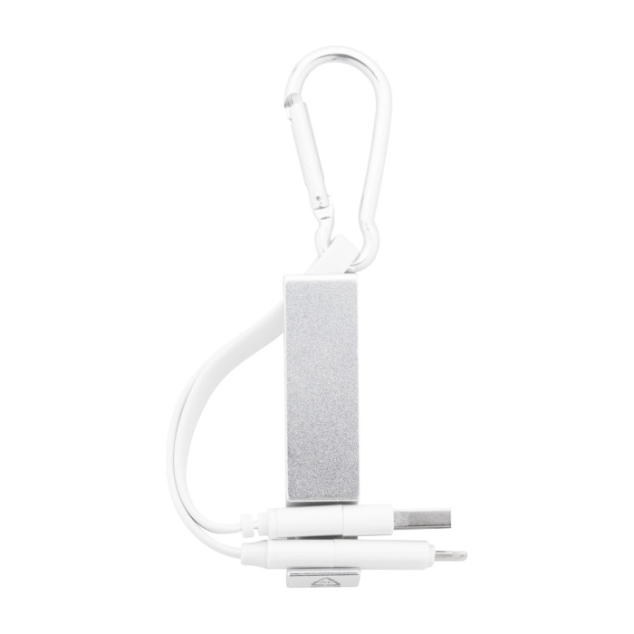 Reklámajándék | Cappy USB töltőkábel, ezüst