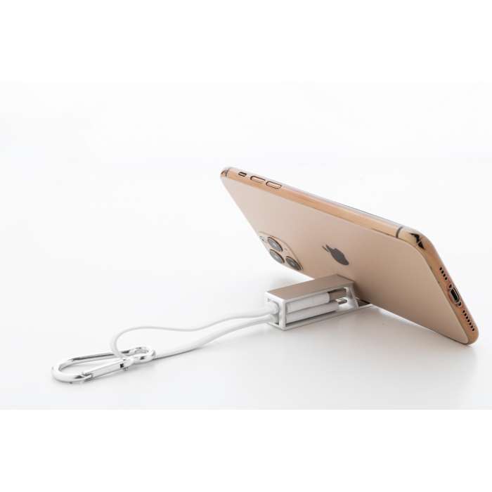 Reklámajándék | Cappy USB töltőkábel, ezüst