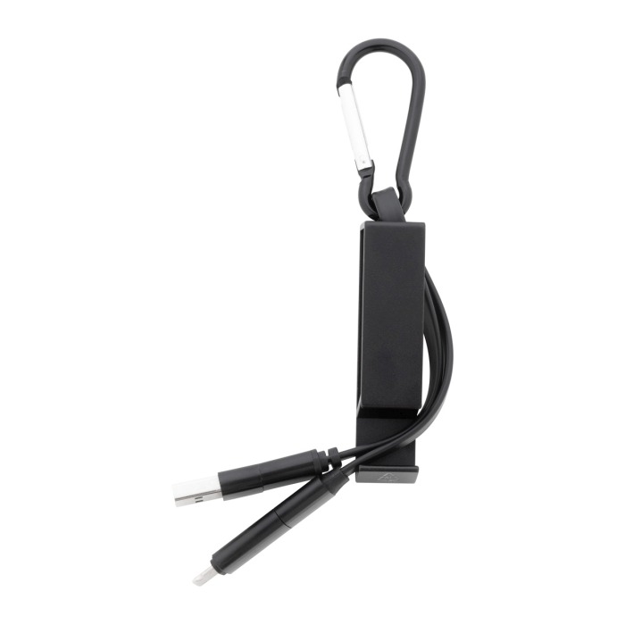 Reklámajándék | Cappy USB töltőkábel, fekete