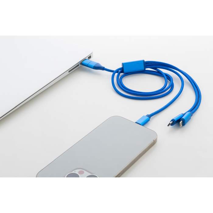 Reklámajándék | Cappy USB töltőkábel, kék