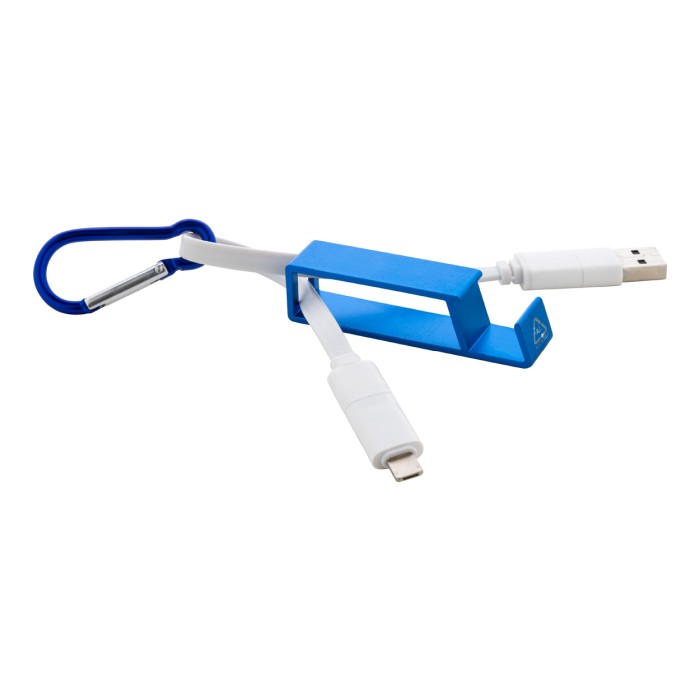 Reklámajándék | Cappy USB töltőkábel, kék