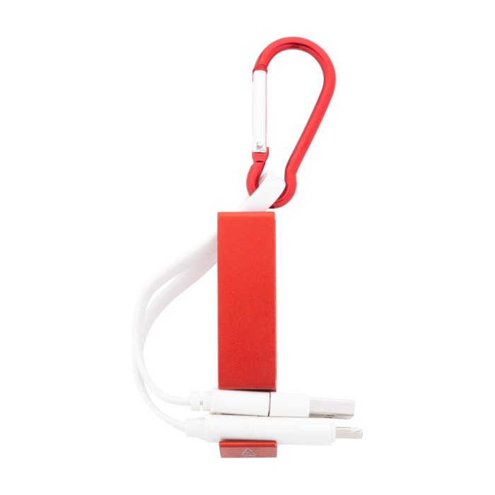 Reklámajándék | Cappy USB töltőkábel, piros