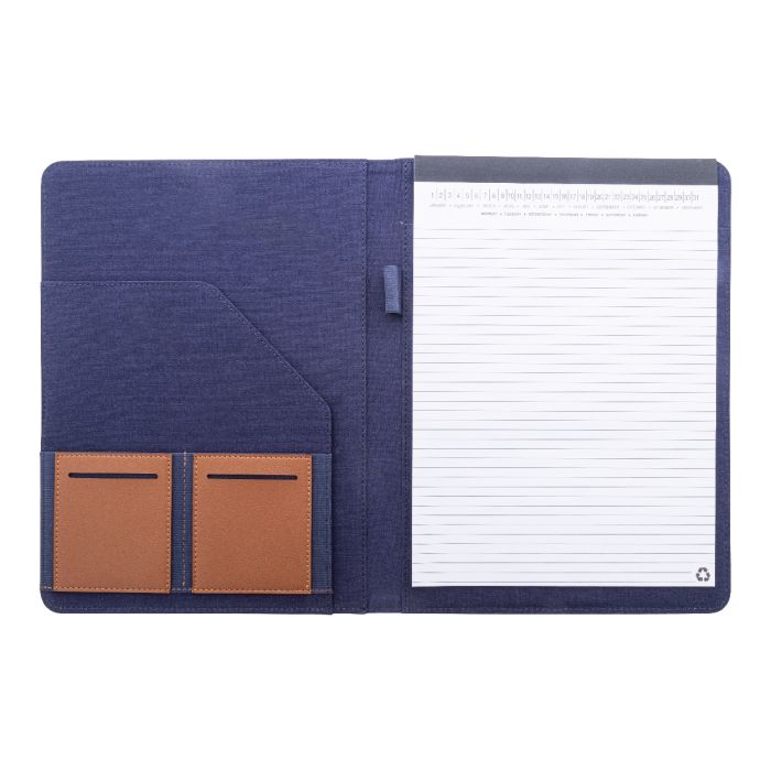 Reklámajándék | Capudo A4 újrahasznosított vászon iratmappa, kék