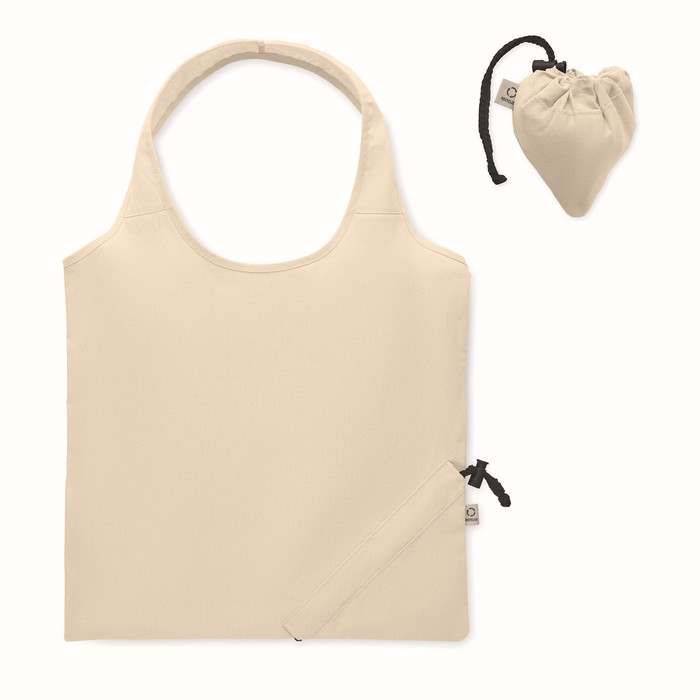 Reklámajándék | Carrie Összeh. bevásárlótáska 140g/m², bézs