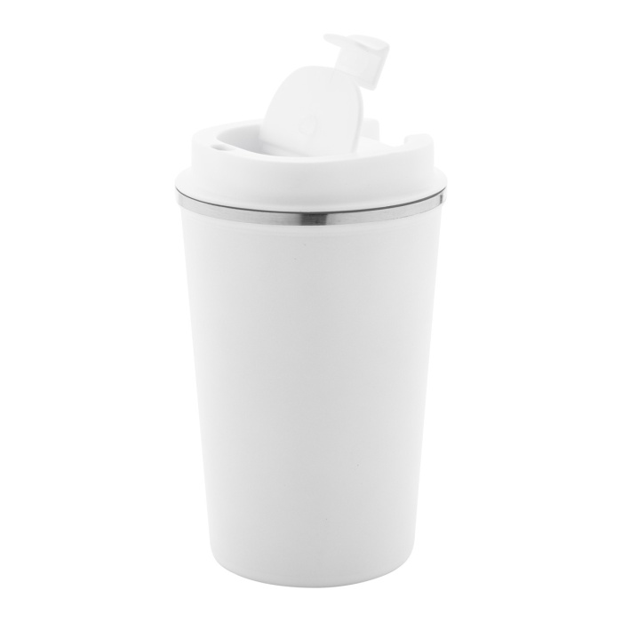 Reklámajándék | Catimor thermo pohár, fehér, 350 ml