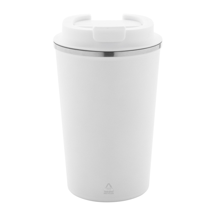 Reklámajándék | Catimor thermo pohár, fehér, 350 ml