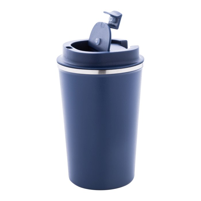 Reklámajándék | Catimor thermo pohár, sötétkék, 350 ml