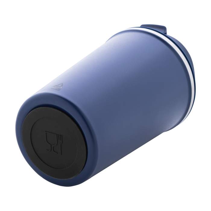 Reklámajándék | Catimor thermo pohár, sötétkék, 350 ml