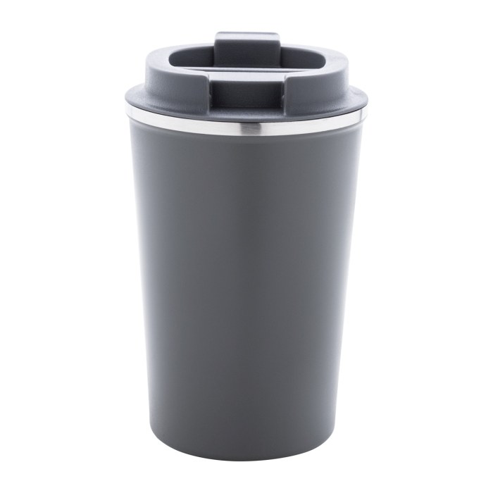 Reklámajándék | Catimor thermo pohár, szürke, 350 ml