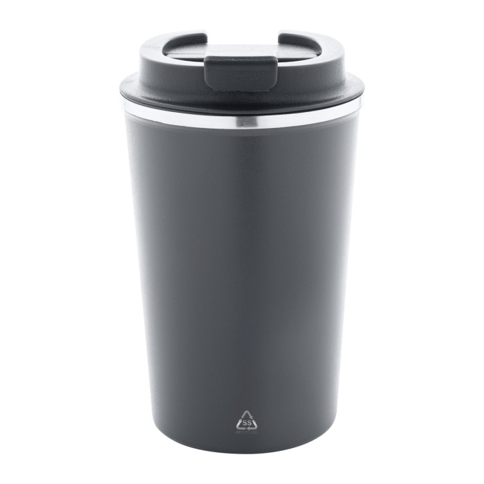 Reklámajándék | Catimor thermo pohár, szürke, 350 ml