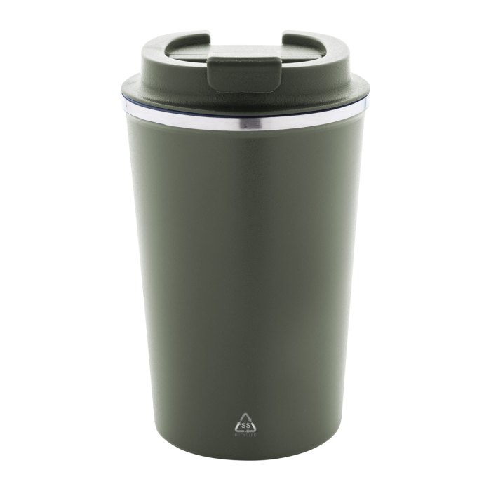 Reklámajándék | Catimor thermo pohár, zöld, 350 ml