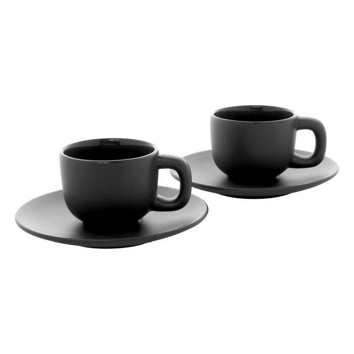 Reklámajándék | Caturra espresso csésze szett, fekete