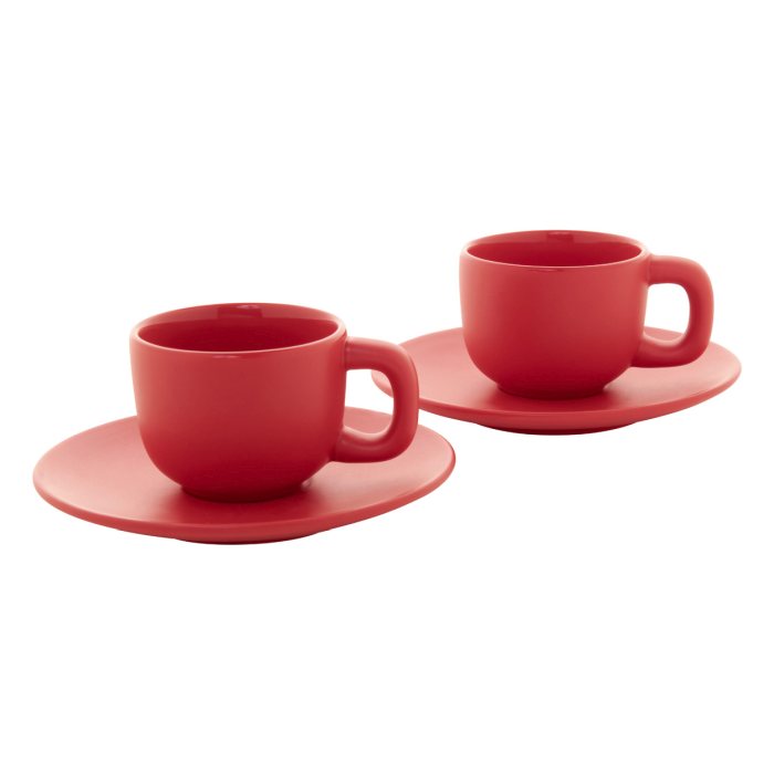 Reklámajándék | Caturra espresso csésze szett, piros