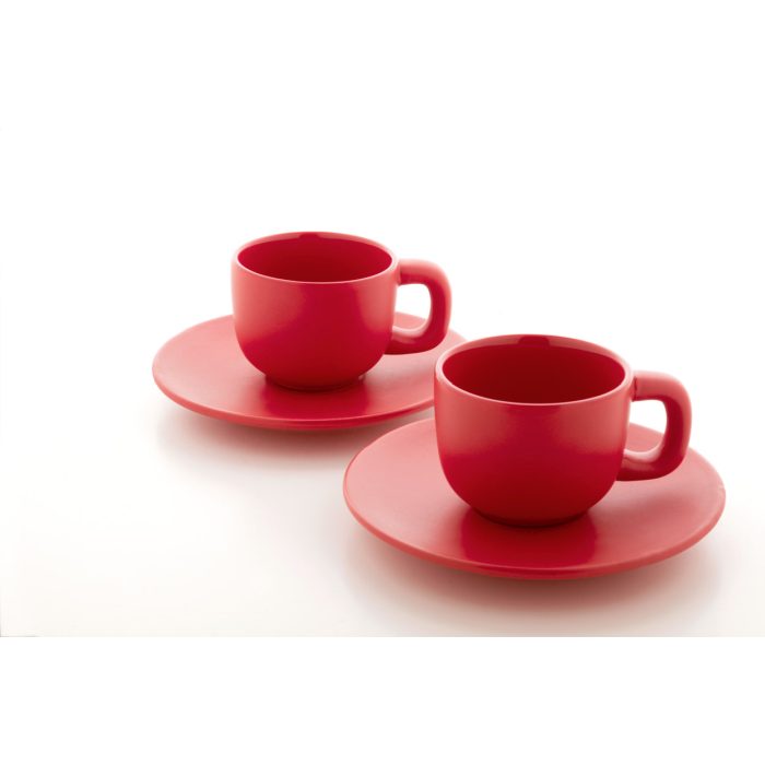 Reklámajándék | Caturra espresso csésze szett, piros