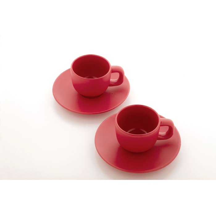 Reklámajándék | Caturra espresso csésze szett, piros