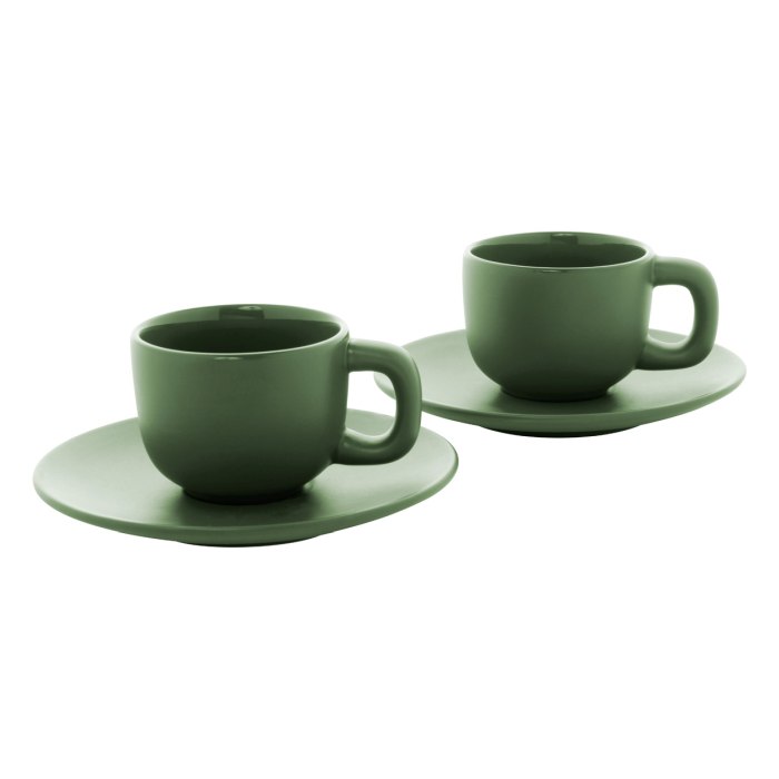 Reklámajándék | Caturra espresso csésze szett, zöld