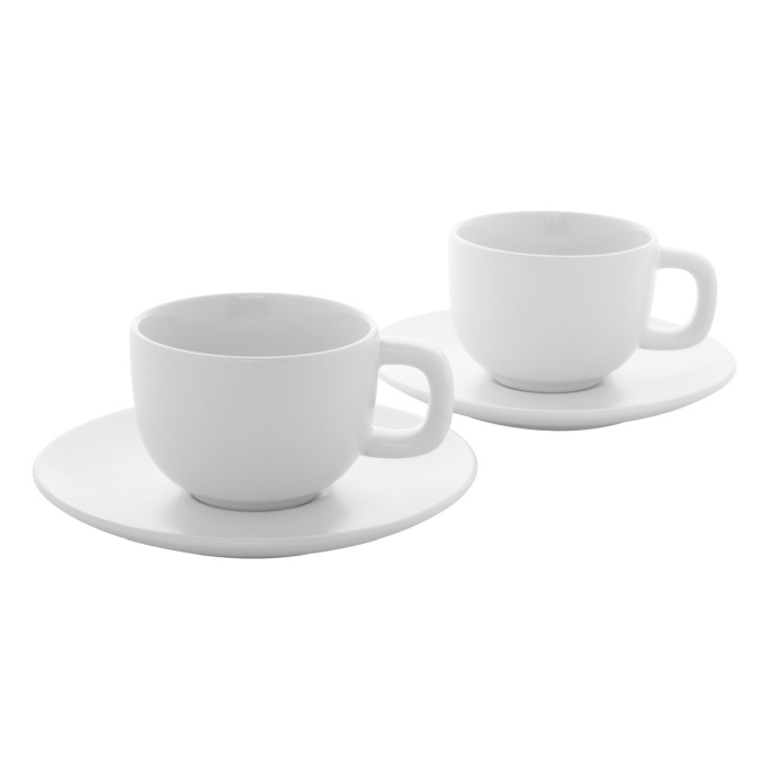Reklámajándék | Caturra Plus cappuccino csésze szett, fehér
