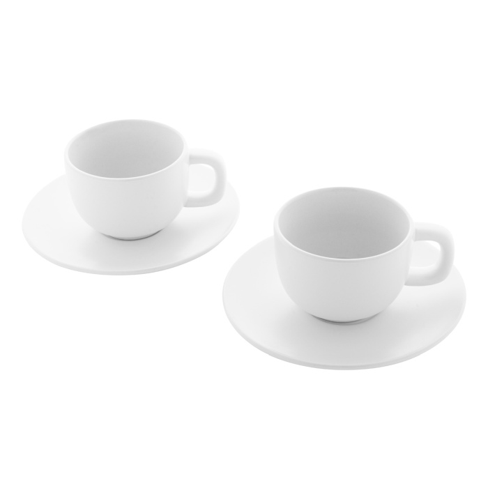 Reklámajándék | Caturra Plus cappuccino csésze szett, fehér