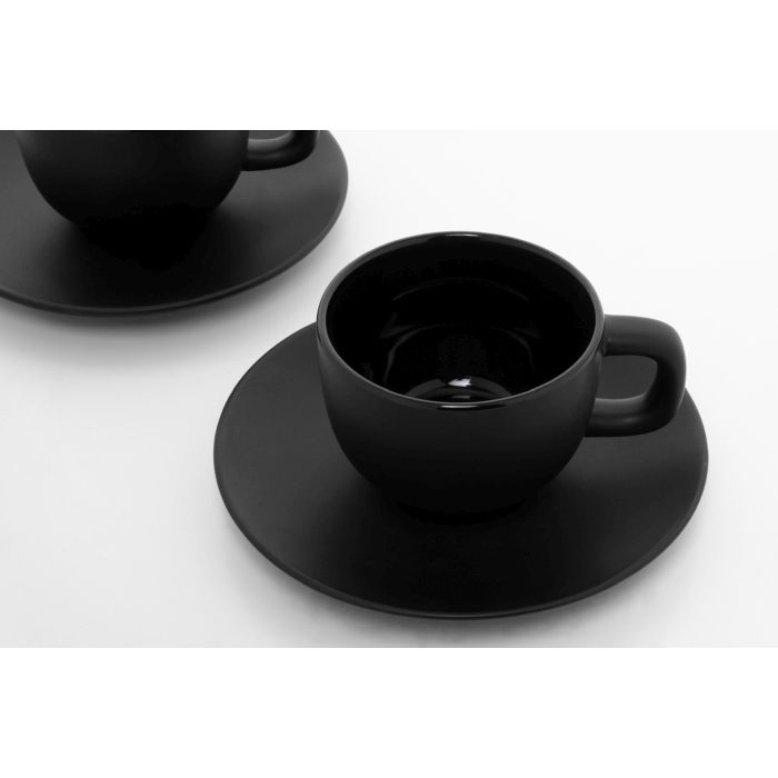 Reklámajándék | Caturra Plus cappuccino csésze szett, fekete