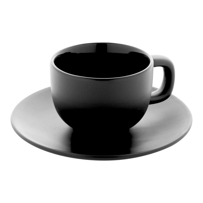 Reklámajándék | Caturra Plus cappuccino csésze szett, fekete