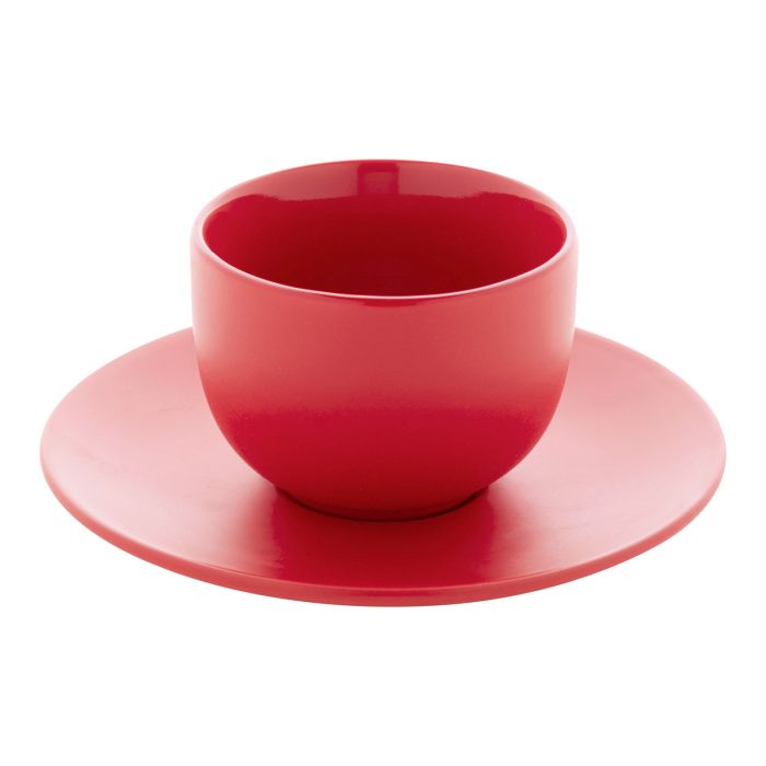 Reklámajándék | Caturra Plus cappuccino csésze szett, piros