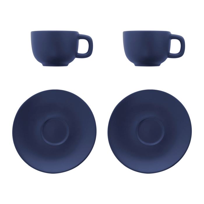 Reklámajándék | Caturra Plus cappuccino csésze szett, sötétkék