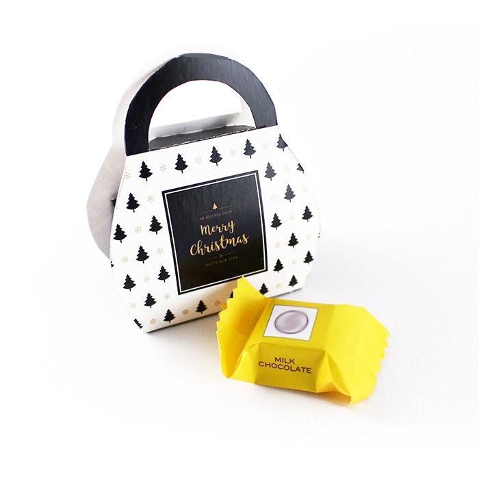 Céges Karácsonyi Ajándék: Csokikocka logózott táska dobozban, karácsonyra Karácsonyi Céges Ajándék: Csokikocka logózott táska dobozban, karácsonyra