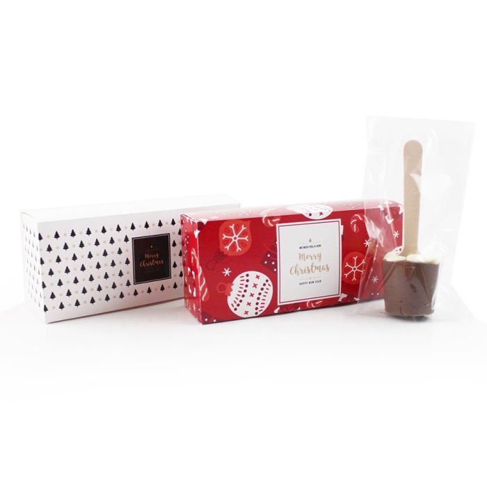 Karácsonyi Céges Ajándék: Forrócsoki egyedi papírdobozban, karácsony