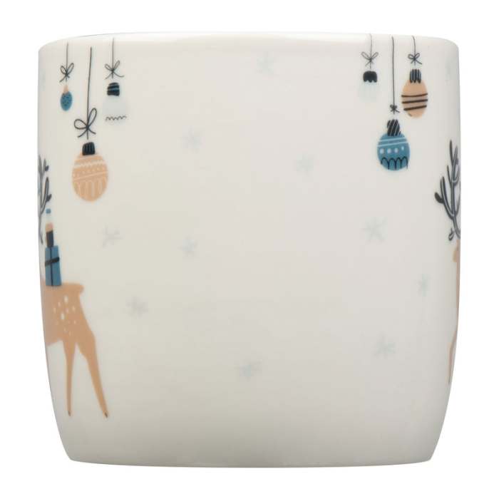 Reklámajándék | Karácsonyi bögre, 300 ml, fehér