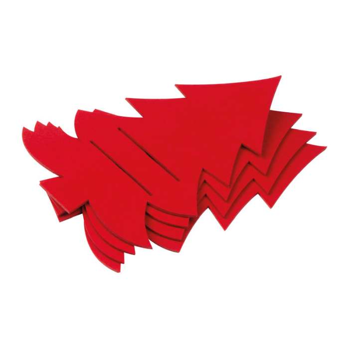 Reklámajándék | Karácsonyi evőeszköztartó szett, piros