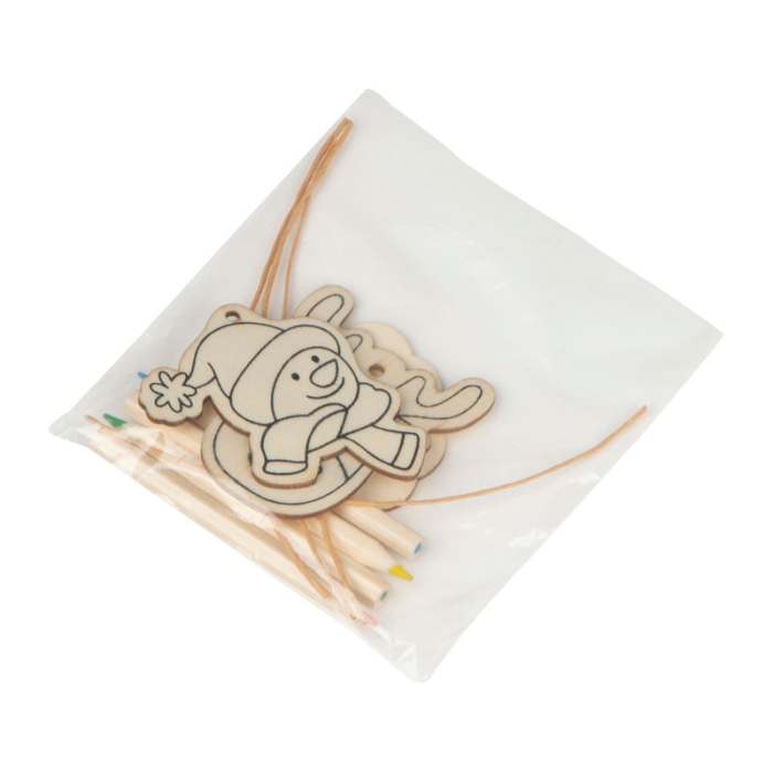 Reklámajándék | Karácsonyi festőkészlet, bézs