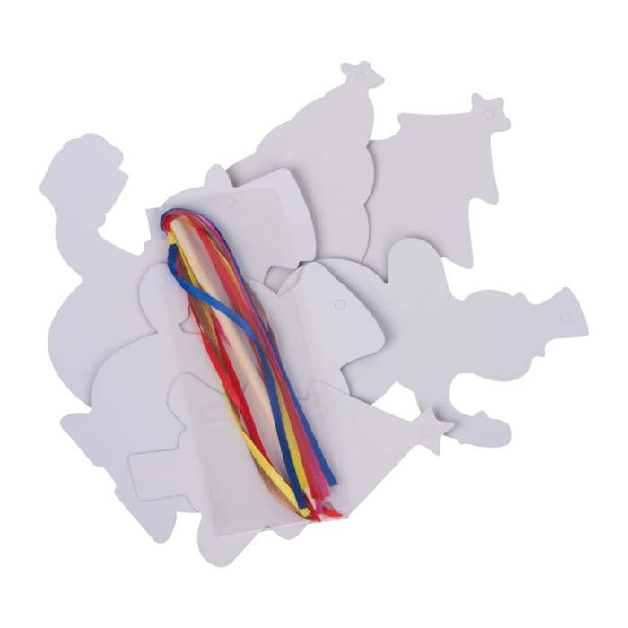 Karcolható papír dísz szett akasztóval, színes | Reklámajándék, reklámtárgy, céges ajándék, egyedi reklámajándék Reklámajándék | Karcolható papír dísz szett akasztóval, színes