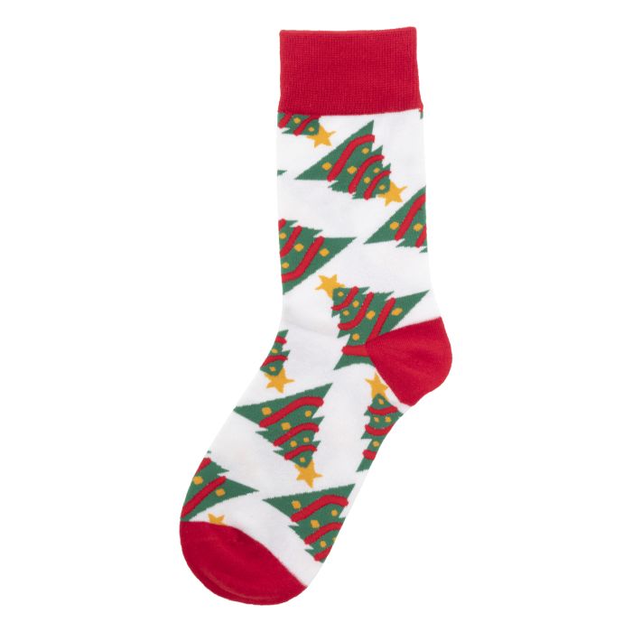 Reklámajándék | Sokkex karácsonyi zokni, fehér