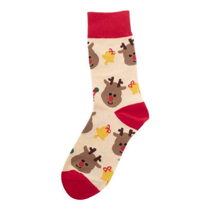 Reklámajándék | Sokkex karácsonyi zokni, natúr