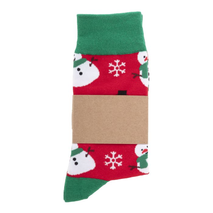 Reklámajándék | Sokkex karácsonyi zokni, piros