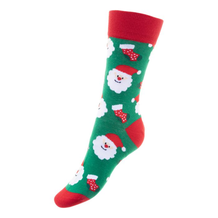 Reklámajándék | Sokkex karácsonyi zokni, zöld