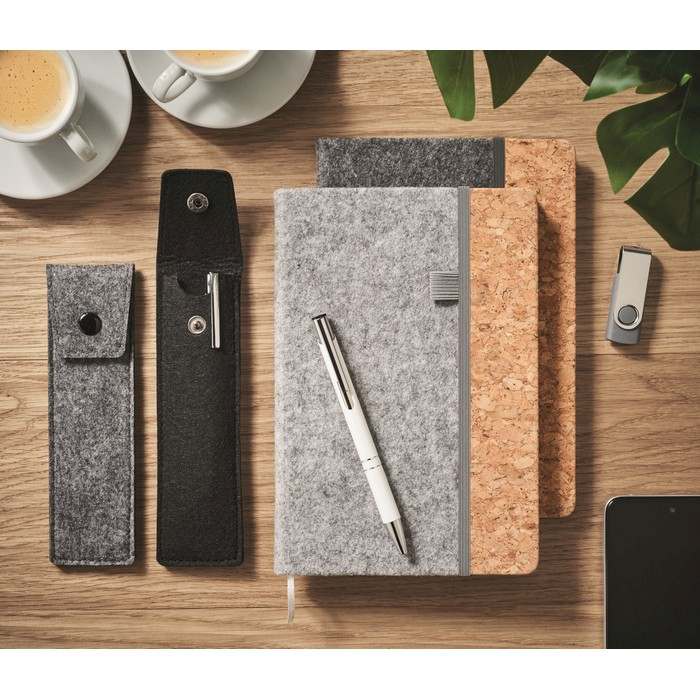 Reklámajándék | Cencil RPET filc tolltartó, szürke